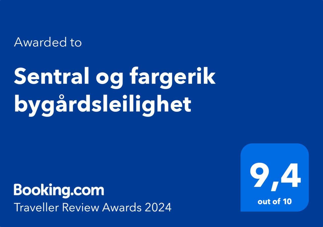 Sentral Og Fargerik Bygardsleilighet Halden Extérieur photo